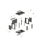 Lanberg WF03-5309-10B 19 9U SZÉL:540mm MÉLY:350mm MAG:500mm lapraszerelt üvegajtós fekete fali rack szekrény