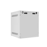 Lanberg WF10-2306-10S 10 6U SZÉL:280mm MÉLY:310mm MAG:336mm lapraszerelt üvegajtós szürke fali rack szekrény