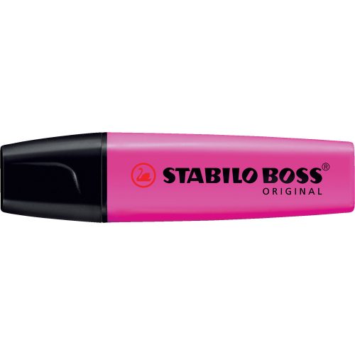 Szövegkiemelő 2-5mm, vágott hegyű, STABILO Boss original pink