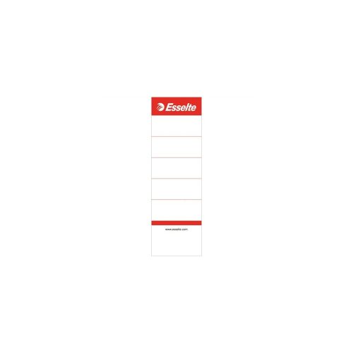 Cserecímke iratrendezőhöz, kétoldalas 50x158mm, Esselte fehér 10 db/csom