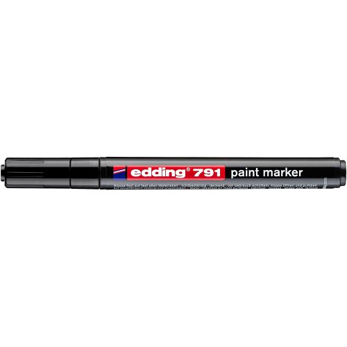 Lakkmarker 1-2mm, kerek Edding 791 fekete