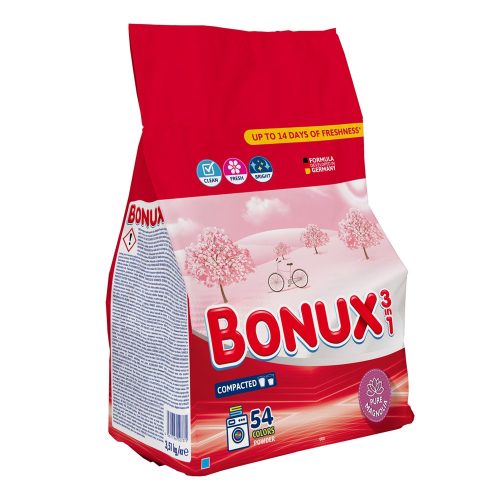 Mosópor 2,34 kg (36 mosás) színes ruhákhoz Bonux Pure Magnolia