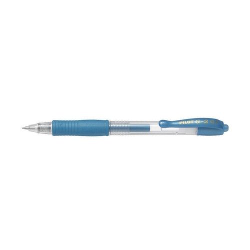 Zselés toll 0,7mm, nyomógombos Pilot G-2, írásszín metálkék