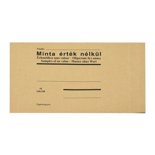 Mintazsák 10-es 160x300mm
