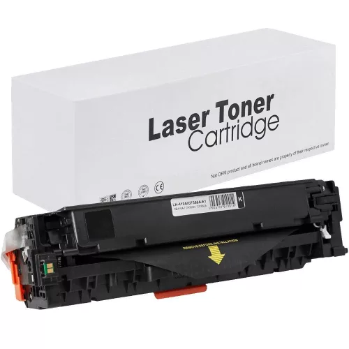 WB HP CE410A CF380A CC530A Black Utángyártott Toner 3.500 oldal kapacitás