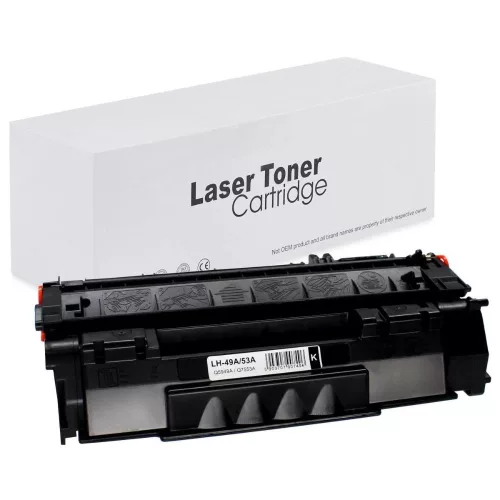WB HP Q5949A No.49A Q7553A No.53A Canon CRG 708 Utángyártott Toner 3.000 oldal kapacitás