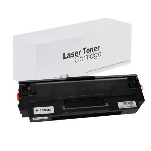 WB HP W1106A XXL No.106A Chipes Utángyártott Toner 5.000 oldal kapacitás