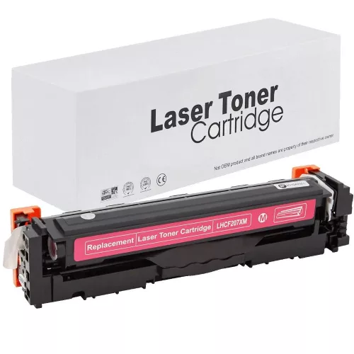 WB HP W2213X No.207X Magenta Chip Nélküli Utángyártott Toner 2.450 oldal kapacitás